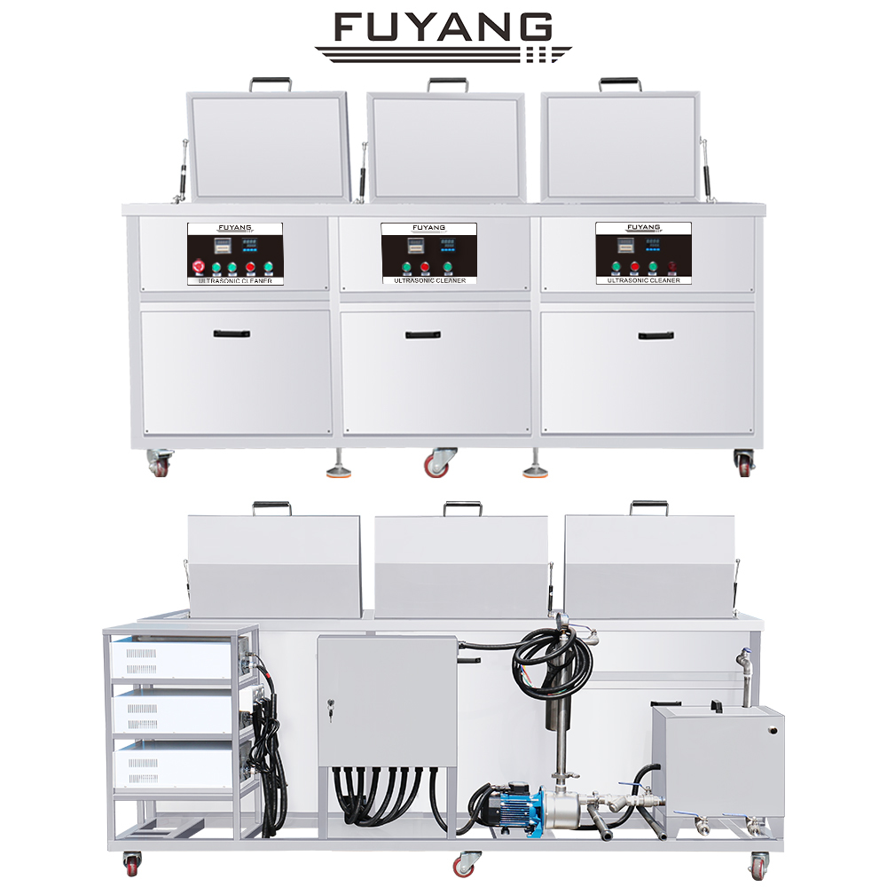 SUS304 Multi Tank Ultrasonic Cleaner Machine 88L With Rinsing / Filter ...